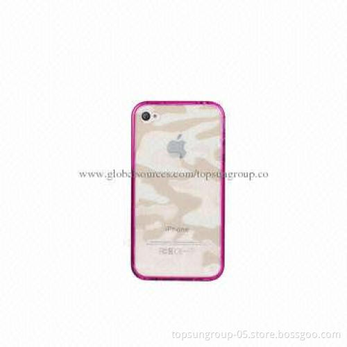 Cellphone Case for 5S/4/4S, Camouflage Pattern, Made of TPU Material, New Design Camouflage Cover